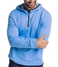 Southern Tide Performance Stretch Scuttle Heather Quarter-Zip Hoodie