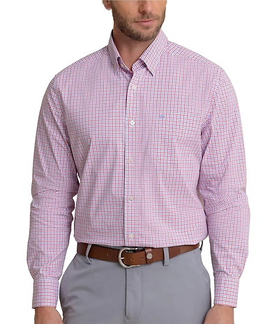 Southern Tide Performance Stretch Summerton Plaid Charleston Long Sleeve Woven Shirt