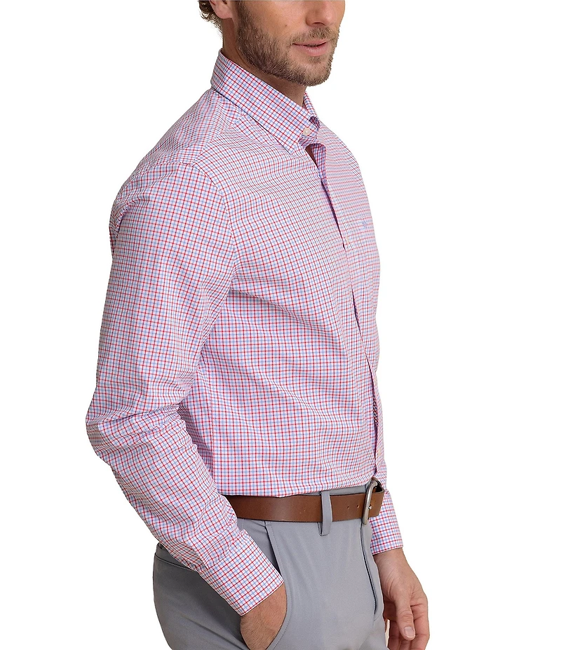 Southern Tide Performance Stretch Summerton Plaid Charleston Long Sleeve Woven Shirt