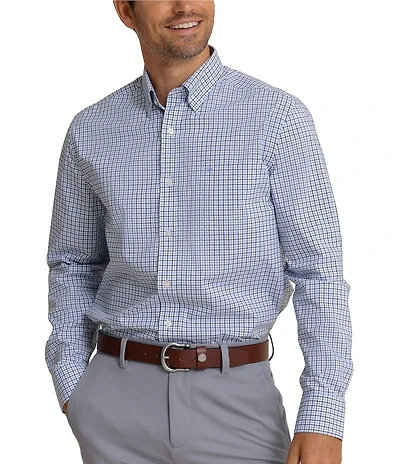 Southern Tide Performance Stretch Summerton Plaid Charleston Long Sleeve Woven Shirt