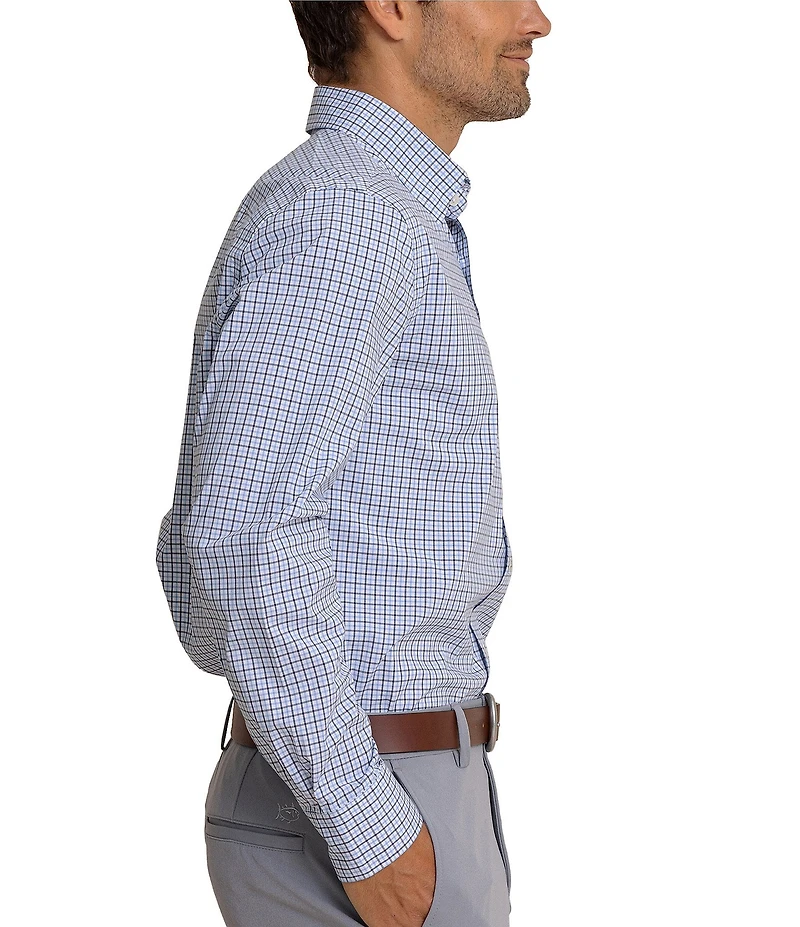 Southern Tide Performance Stretch Summerton Plaid Charleston Long Sleeve Woven Shirt