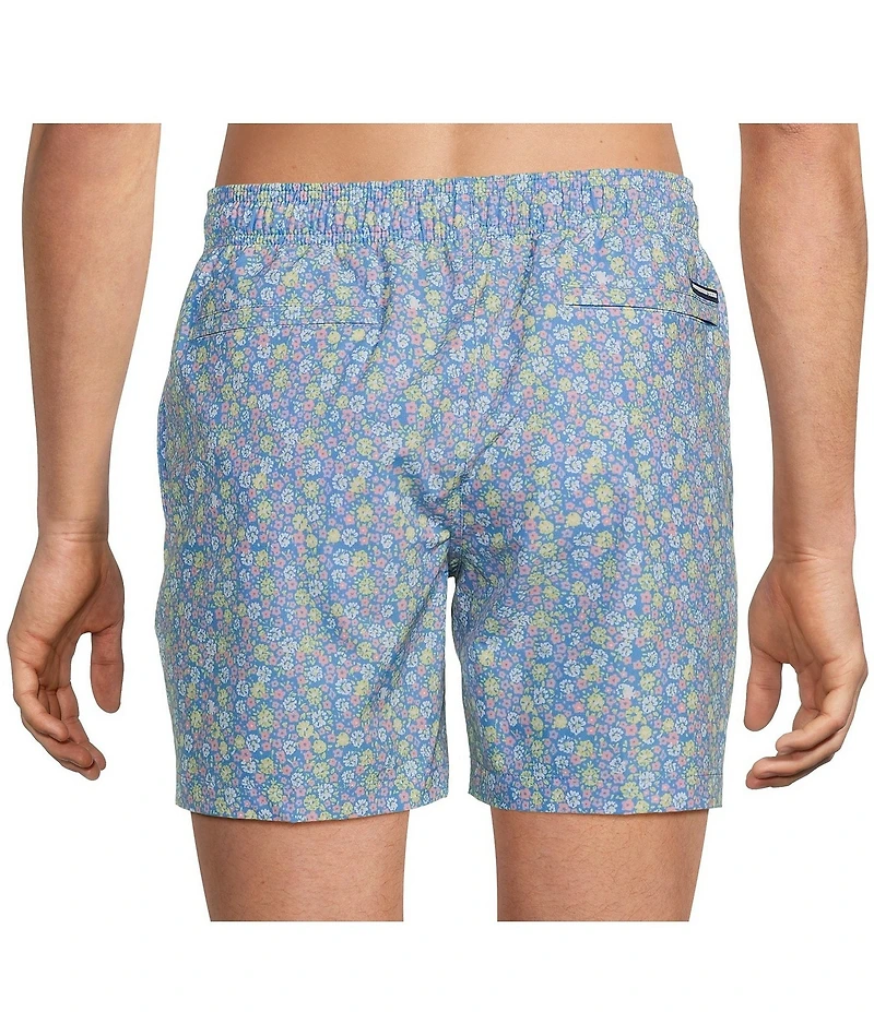 Southern Tide Petal Party 6#double; Inseam Swim Trunks