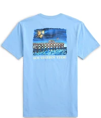 Southern Tide Pier Fireworks Short Sleeve T-Shirt