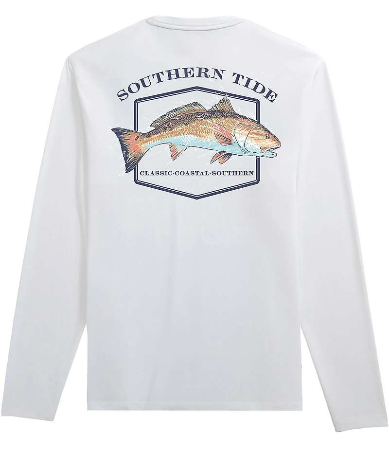 Southern Tide Redfish Badge Long Sleeve T-Shirt