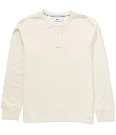 Southern Tide Riveroak Rib Knit Long Sleeve Henley Shirt