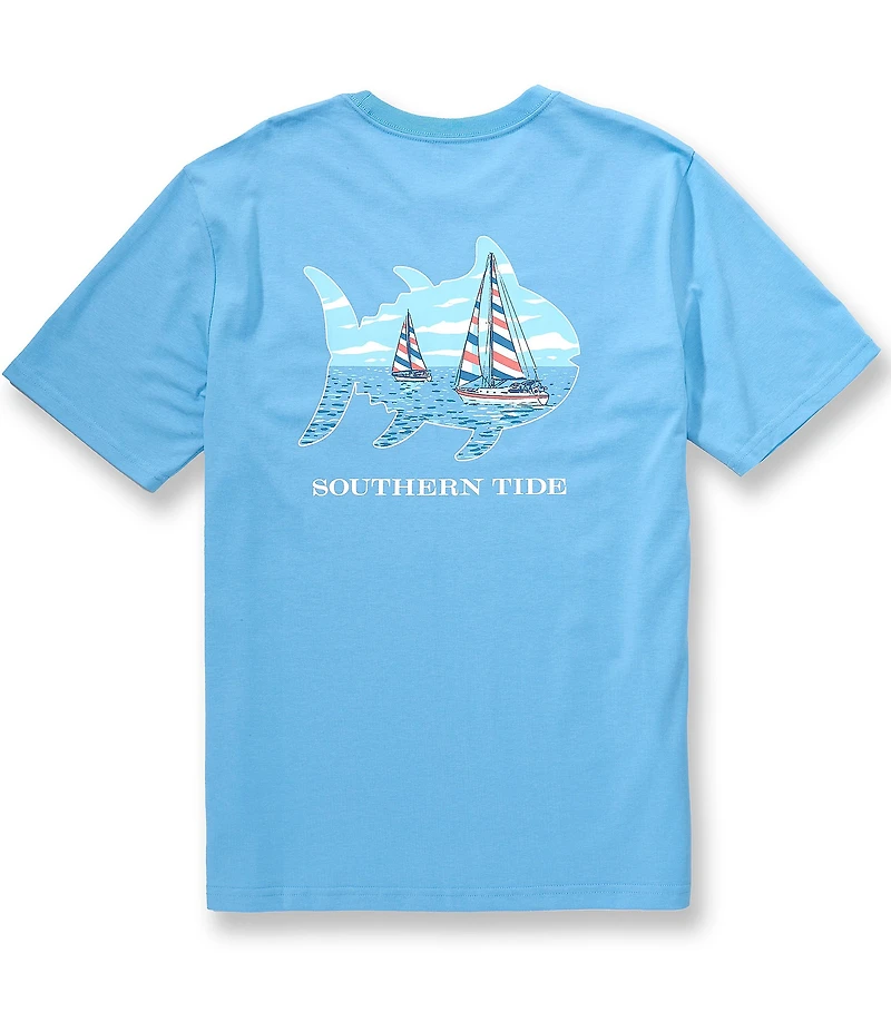 Southern Tide Sail Boat Skipjack Graphic Short Sleeve T-Shirt