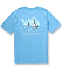Southern Tide Sail Boat Skipjack Graphic Short Sleeve T-Shirt