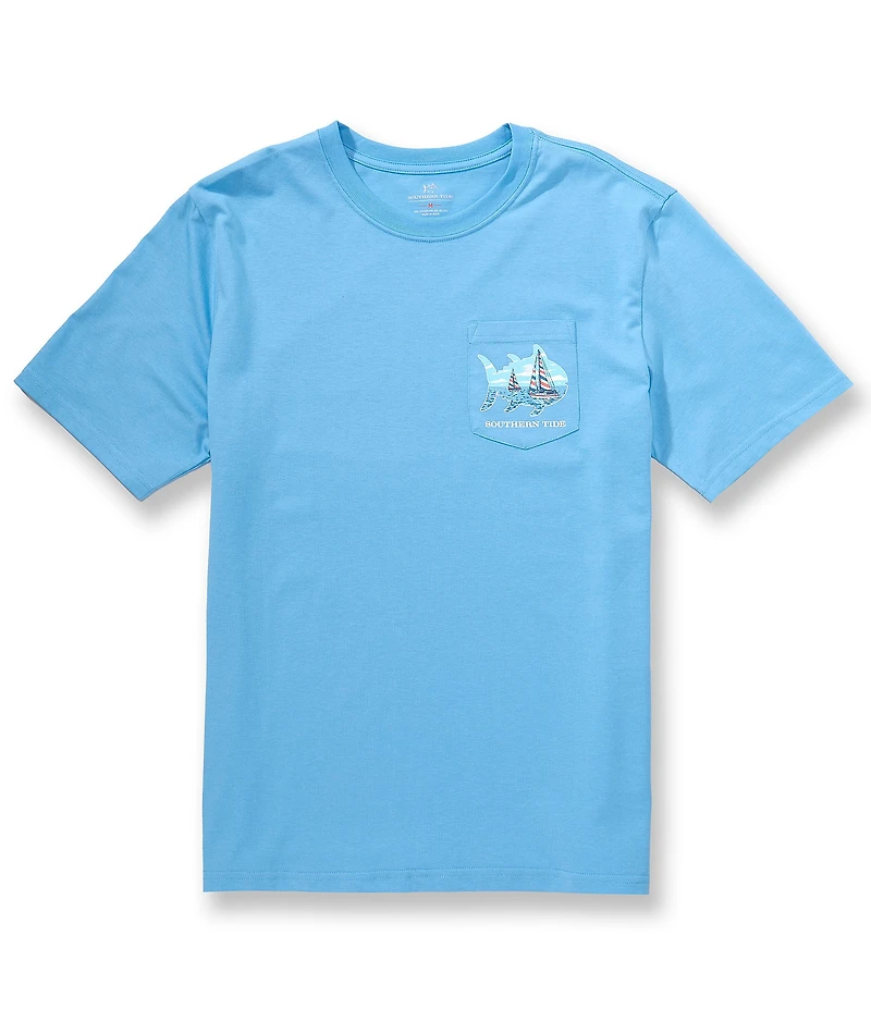 Southern Tide Sail Boat Skipjack Graphic Short Sleeve T-Shirt