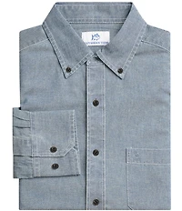 Southern Tide Sandy Beach Chambray Long Sleeve Woven Shirt