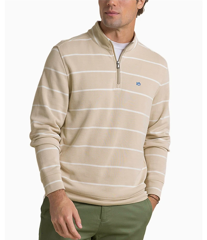 Southern Tide Sandy Cove Pique Quarter-Zip Pullover