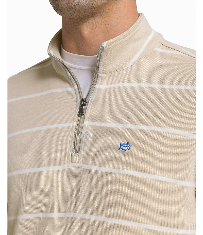 Southern Tide Sandy Cove Pique Quarter-Zip Pullover