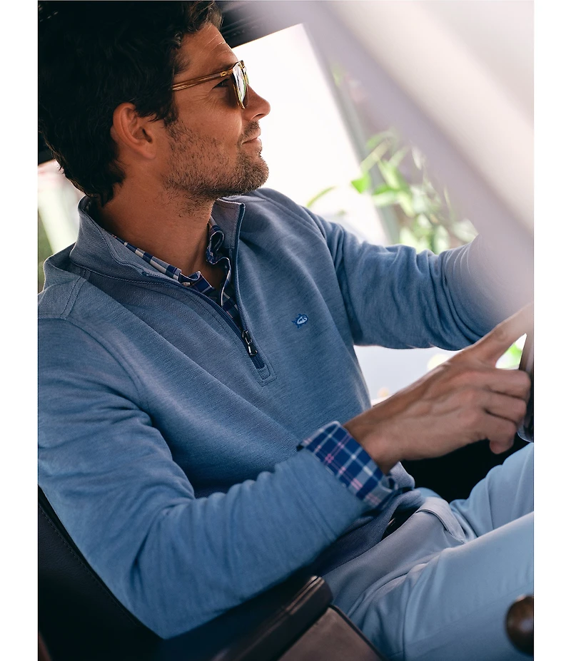 Southern Tide Sandy Cove Pique Quarter-Zip Pullover