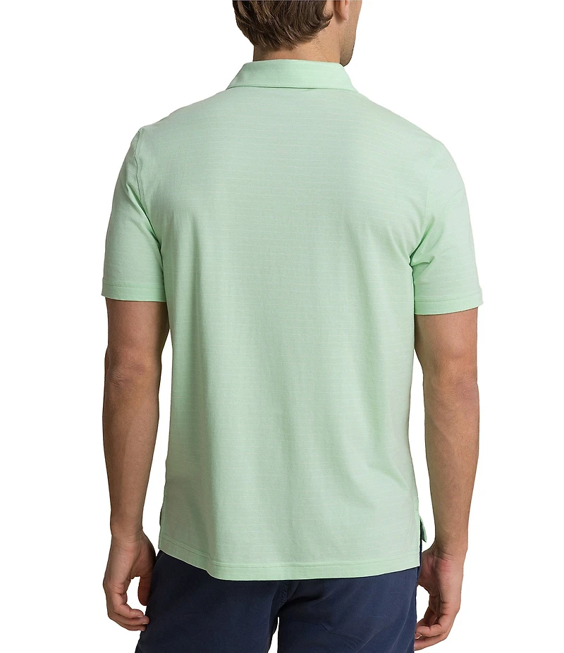 Southern Tide Seaport Kinston Stripe Short Sleeve Polo Shirt