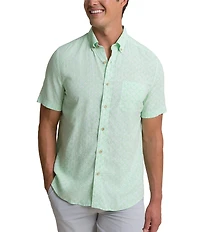 Southern Tide Seashell Cove Short Sleeve Woven Shirt