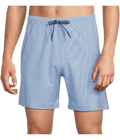 Southern Tide Seersucker Stripe Maritime Swim Trunks