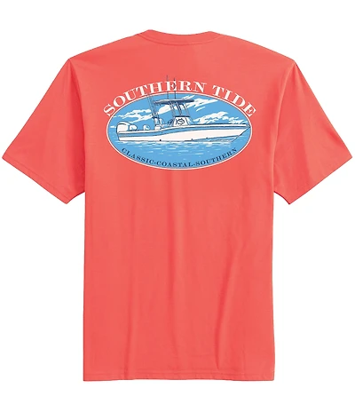 Southern Tide Skipjack Center Console Short Sleeve T-Shirt