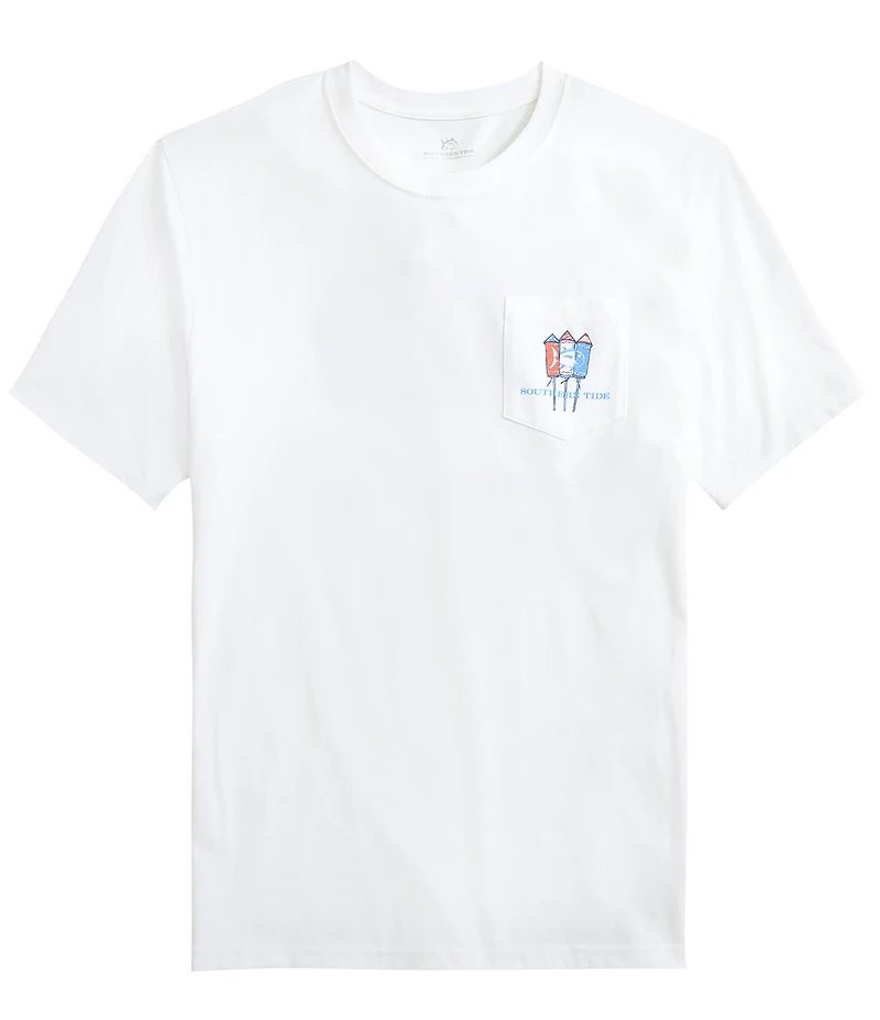 Southern Tide Skipjack Fill Fireworks Short Sleeve T-Shirt