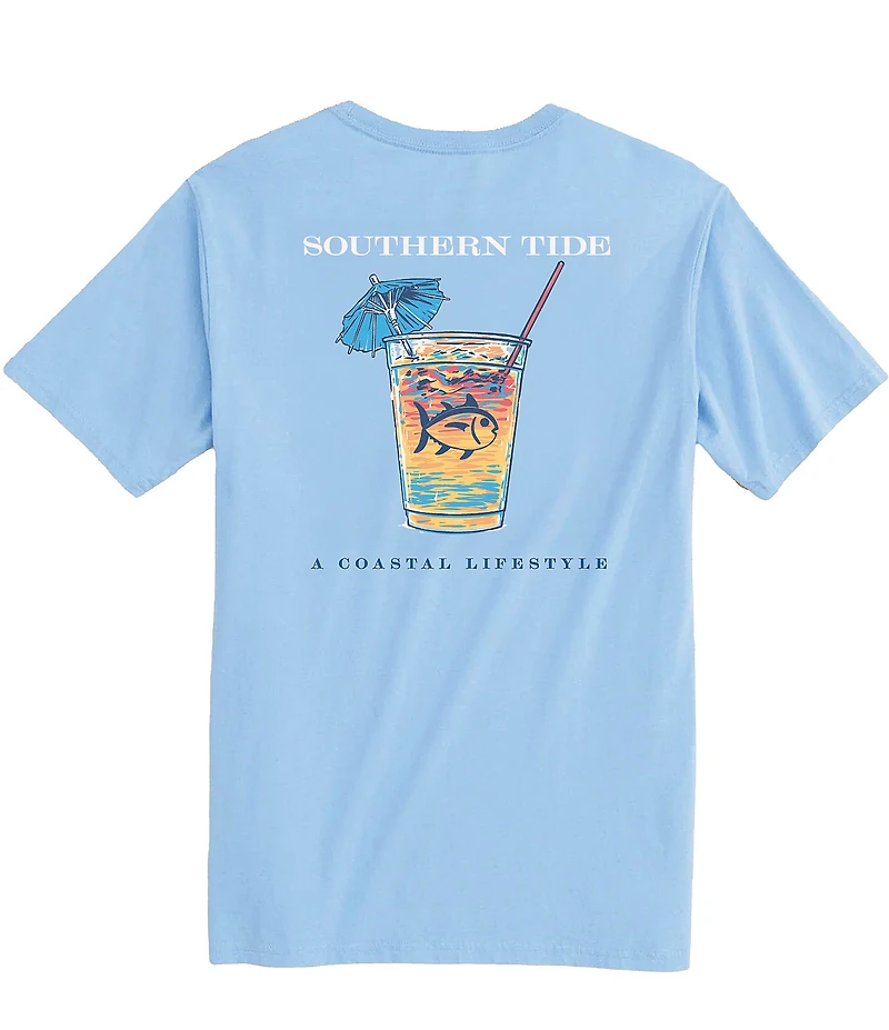 Southern Tide Skipjack Sunset Cocktail Short Sleeve T-Shirt