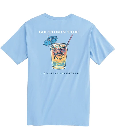 Southern Tide Skipjack Sunset Cocktail Short Sleeve T-Shirt