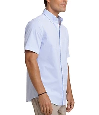 Southern Tide Stretch Stripe Seersucker Follyfield Short Sleeve Woven Shirt