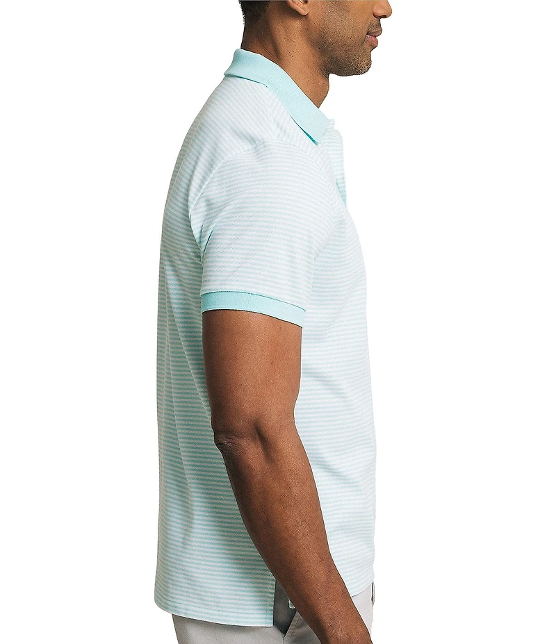 Southern Tide Striped Skipjack Short Sleeve Polo Shirt