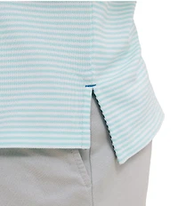 Southern Tide Striped Skipjack Short Sleeve Polo Shirt