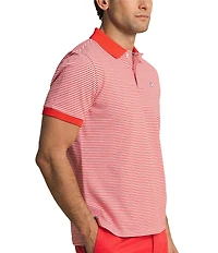 Southern Tide Striped Skipjack Short Sleeve Polo Shirt