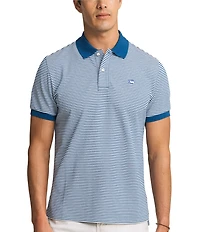 Southern Tide Striped Skipjack Short Sleeve Polo Shirt