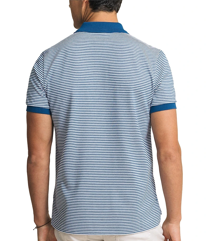 Southern Tide Striped Skipjack Short Sleeve Polo Shirt