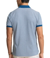 Southern Tide Striped Skipjack Short Sleeve Polo Shirt