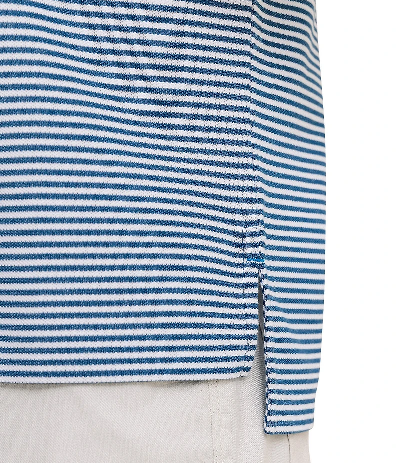 Southern Tide Striped Skipjack Short Sleeve Polo Shirt