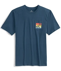 Southern Tide Sunset Cropped Skipjack Graphic Short Sleeve T-Shirt