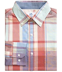 Southern Tide Surfside Madras Plaid Long Sleeve Woven Shirt