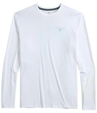 Southern Tide Swarming Sharks Performance Stretch Long Sleeve T-Shirt