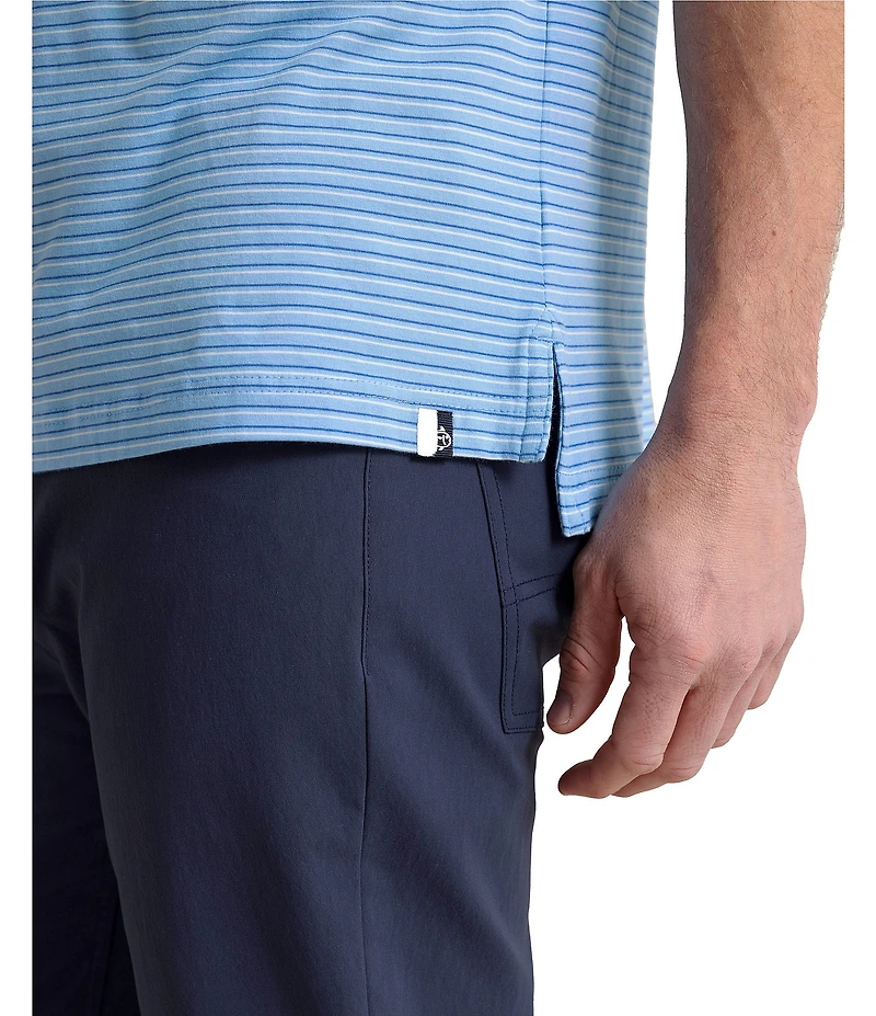 Southern Tide The Seaport Kinston Stripe Short Sleeve Polo Shirt
