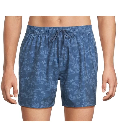 Southern Tide Tide To The Shore 6#double; Inseam Swim Trunks