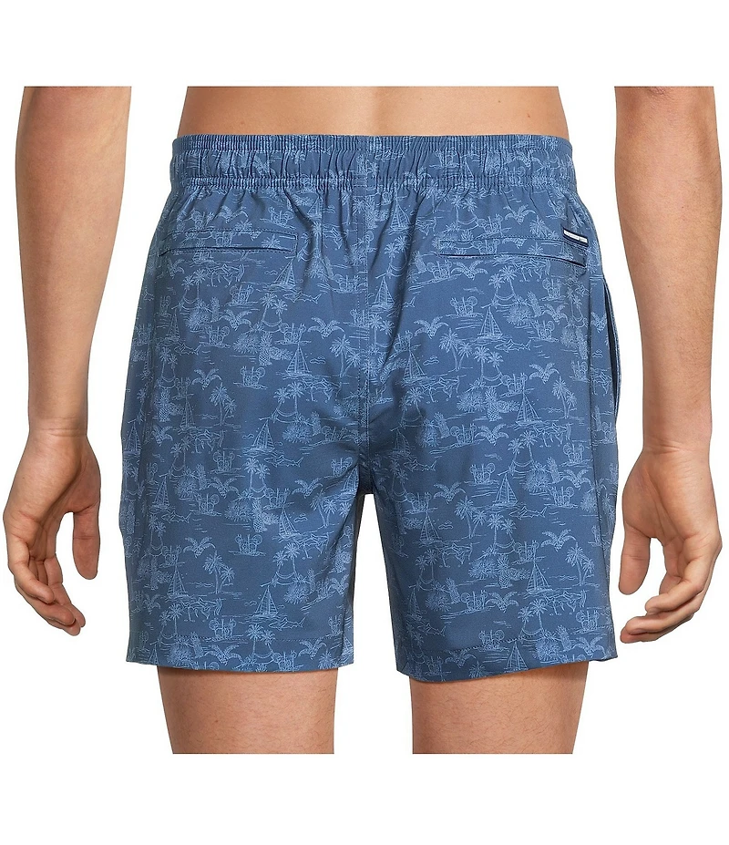 Southern Tide Tide To The Shore 6#double; Inseam Swim Trunks