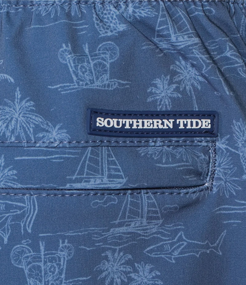 Southern Tide Tide To The Shore 6#double; Inseam Swim Trunks