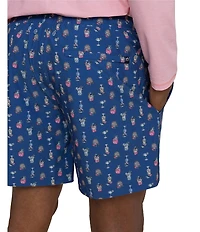 Southern Tide Tropical Tango Maritime 6#double; inseam Swim Trunks