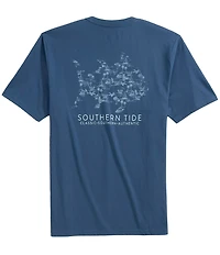 Southern Tide Tropical Toile Short Sleeve Graphic T-Shirt