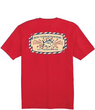 Southern Tide Vintage Firecracker Label Short Sleeve T-Shirt