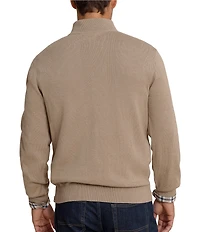 Southern Tide Whitehaven Heather Quarter-Zip Long Sleeve Knit Sweater