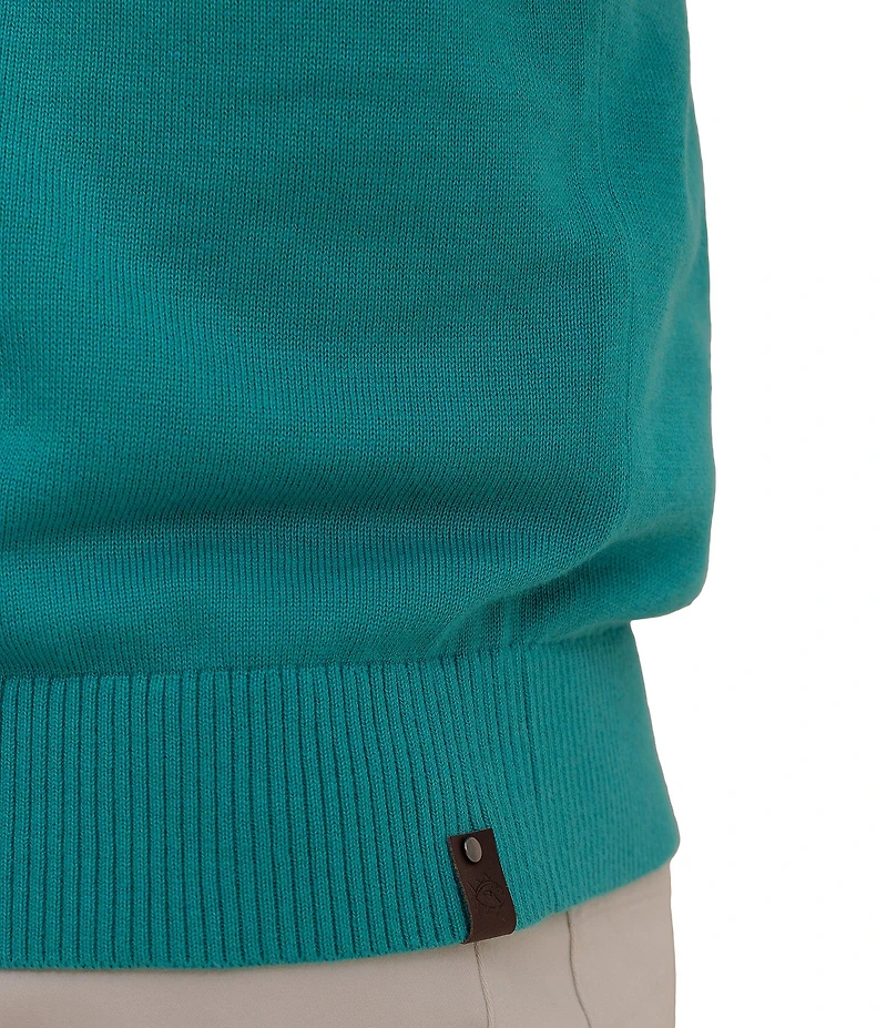 Southern Tide Whitehaven Heather Quarter-Zip Long Sleeve Knit Sweater