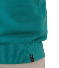 Southern Tide Whitehaven Heather Quarter-Zip Long Sleeve Knit Sweater