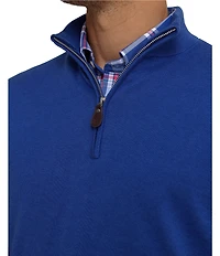 Southern Tide Whitehaven Heather Quarter-Zip Long Sleeve Knit Sweater