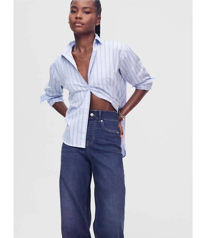 Spanx 2.0 Stretch Pull On Wide Leg Jeans