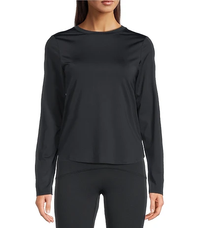 Spanx Activate Knit Moisture Wicking Pullover Long Sleeve Top