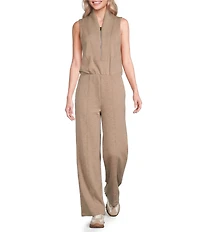 Spanx AirEssentials® Quarter Zip Sleeveless Jumpsuit
