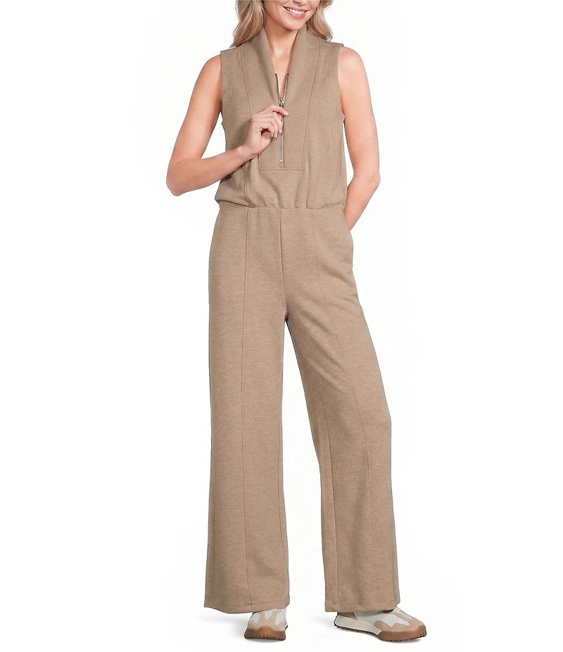 Spanx AirEssentials® Quarter Zip Sleeveless Jumpsuit