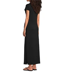SPANX AirEssentials® Crew Neck Cap Sleeve Tie-Waist Midi Dress